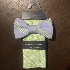 Tommy Hilfiger Julio Bow Tie & Pocket Square Set